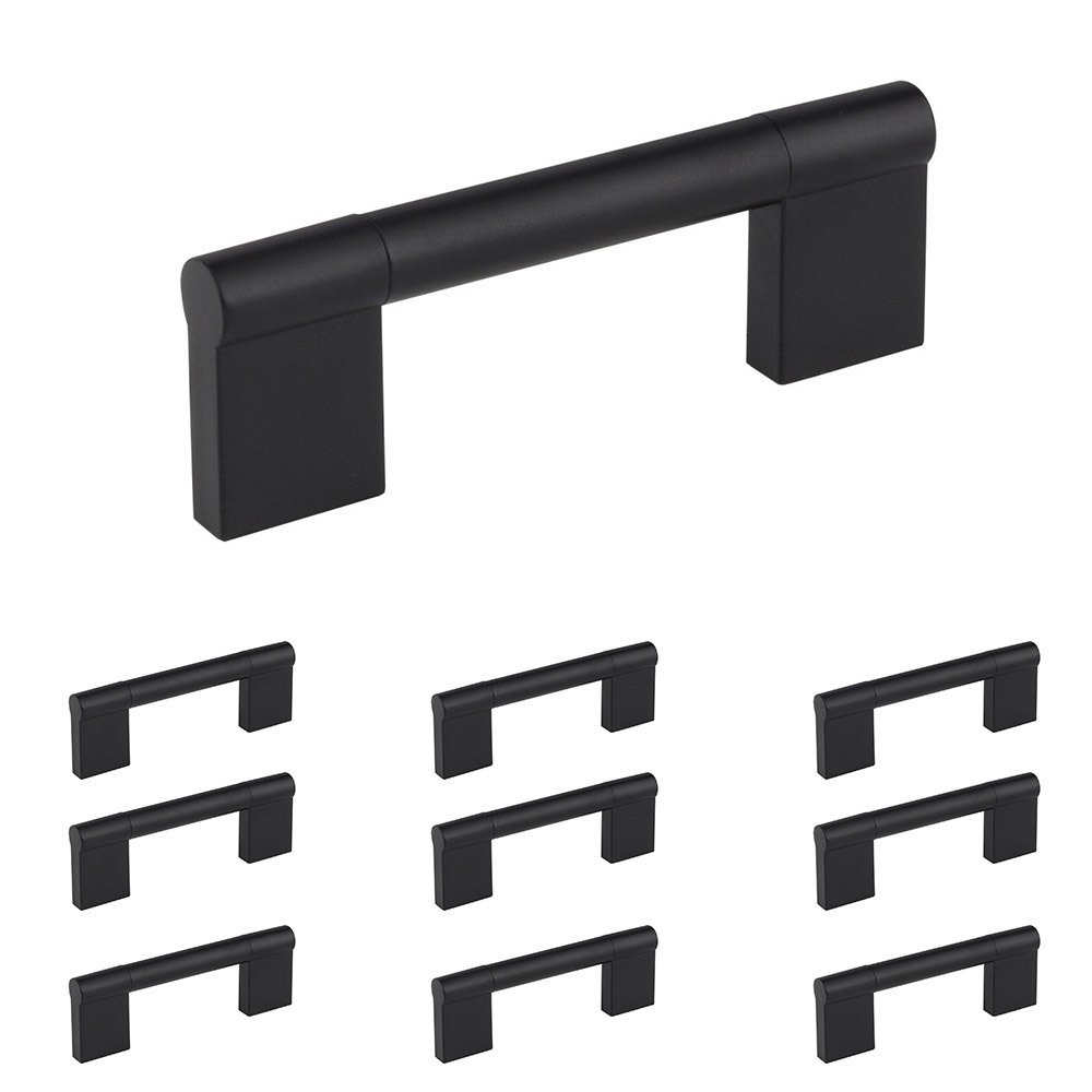 10 Pack of 3 3/4" Centers Handle in Matte Black