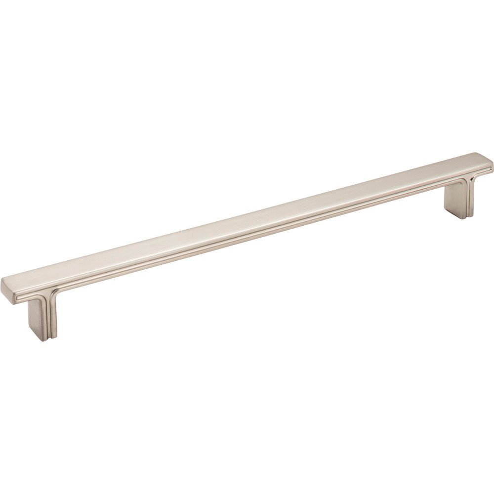 10 5/16" Overall Length Rectangle Cabinet Pull in Satin Nickel