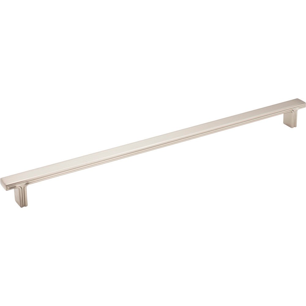 13 15/16" Overall Length Rectangle Cabinet Pull in Satin Nickel