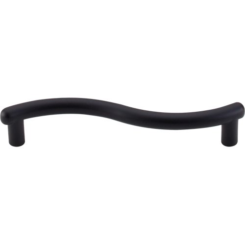 Spiral 3 3/4" Centers Bar Pull in Flat Black
