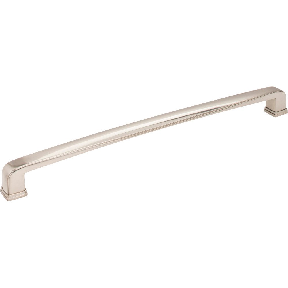 12" Centers Plain Square Appliance Pull in Satin Nickel