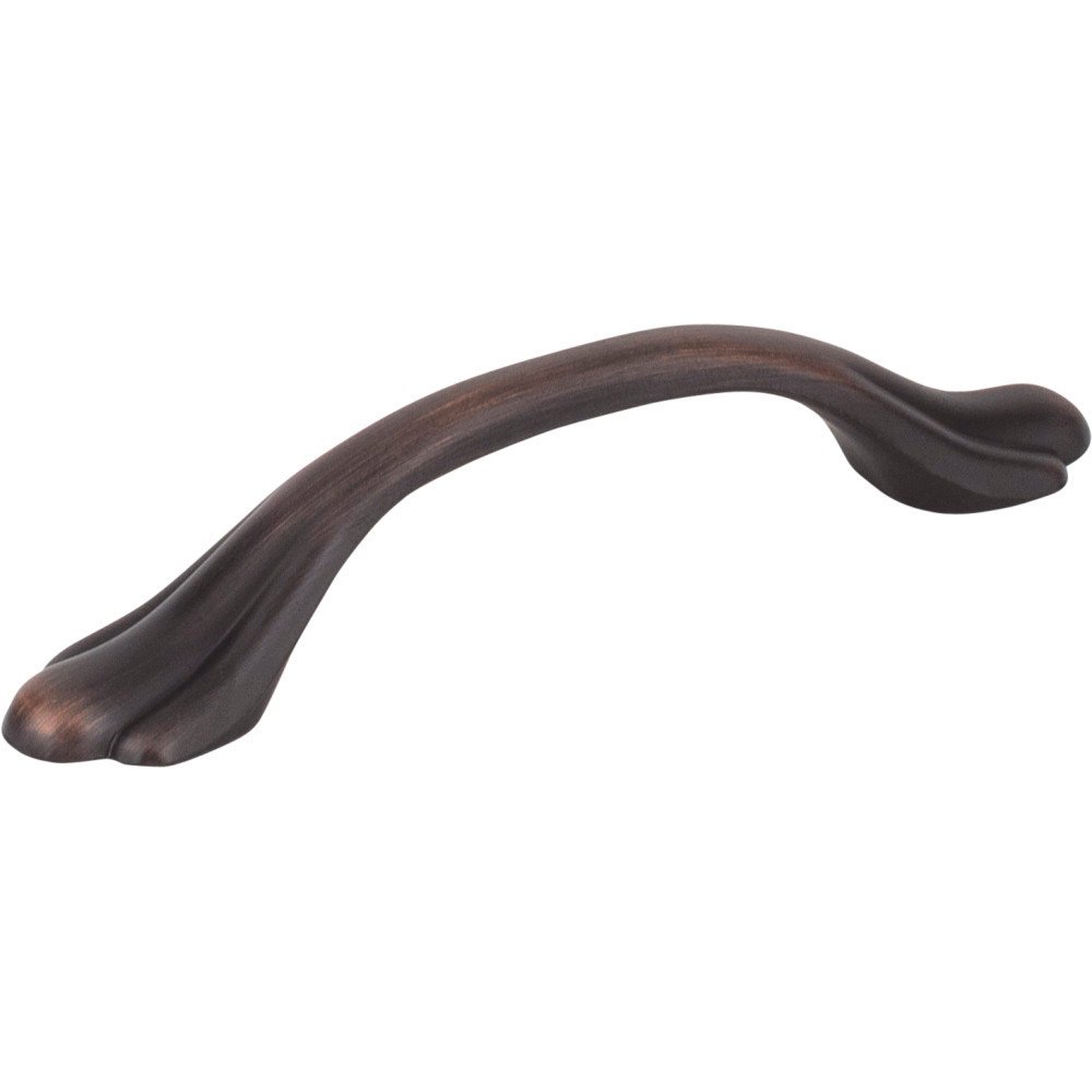 3" Centers Footed Pull in Brushed Oil Rubbed Bronze