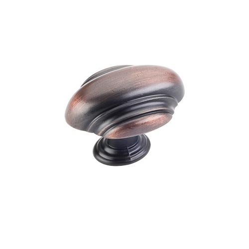 1 7/16" Oblong Knob in Brushed Oil Rubbed Bronze