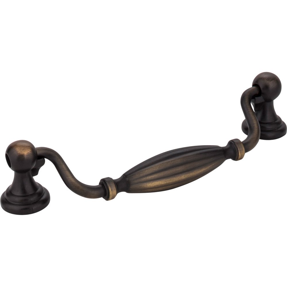 5" Centers Glenmore Pull in Antique Brushed Satin Brass
