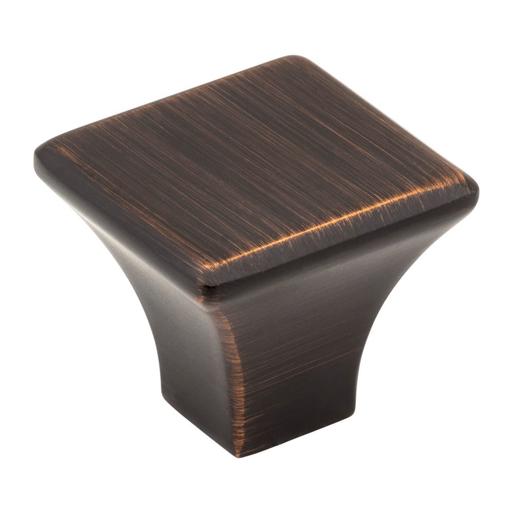1 1/8" Square Knob in Brushed Oil Rubbed Bronze