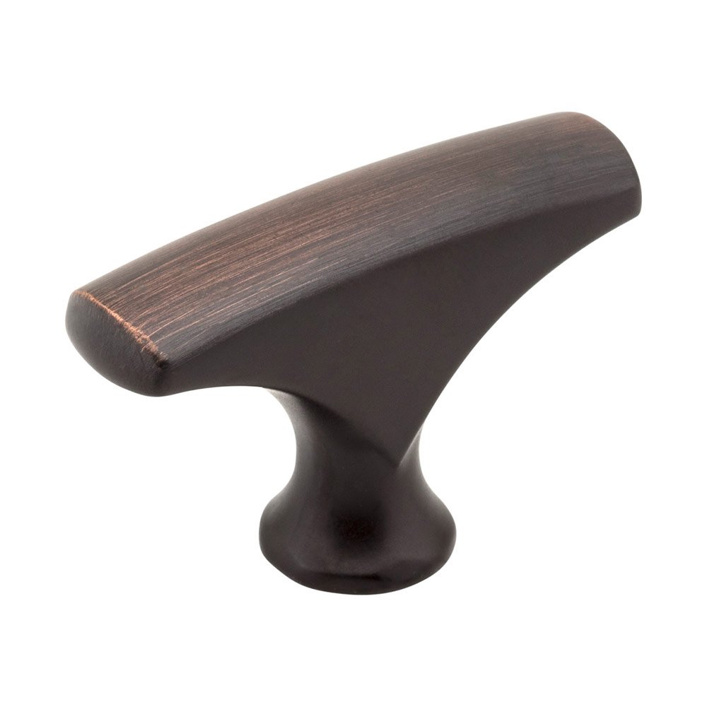 1 5/8" Rectangle Knob in Brushed Oil Rubbed Bronze