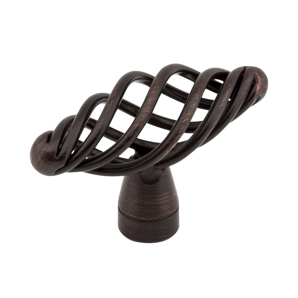 2" Twisted Iron Knob in Brushed Oil Rubbed Bronze