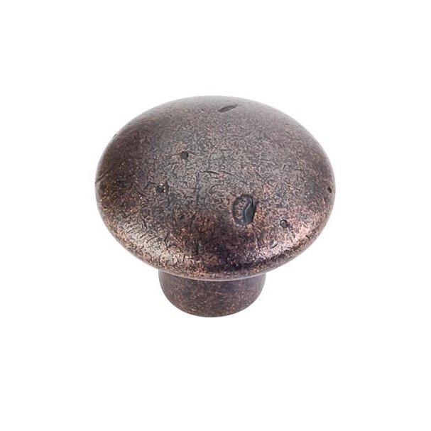1 1/4" Diameter Weathered Knob in Distressed Oil Rubbed Bronze