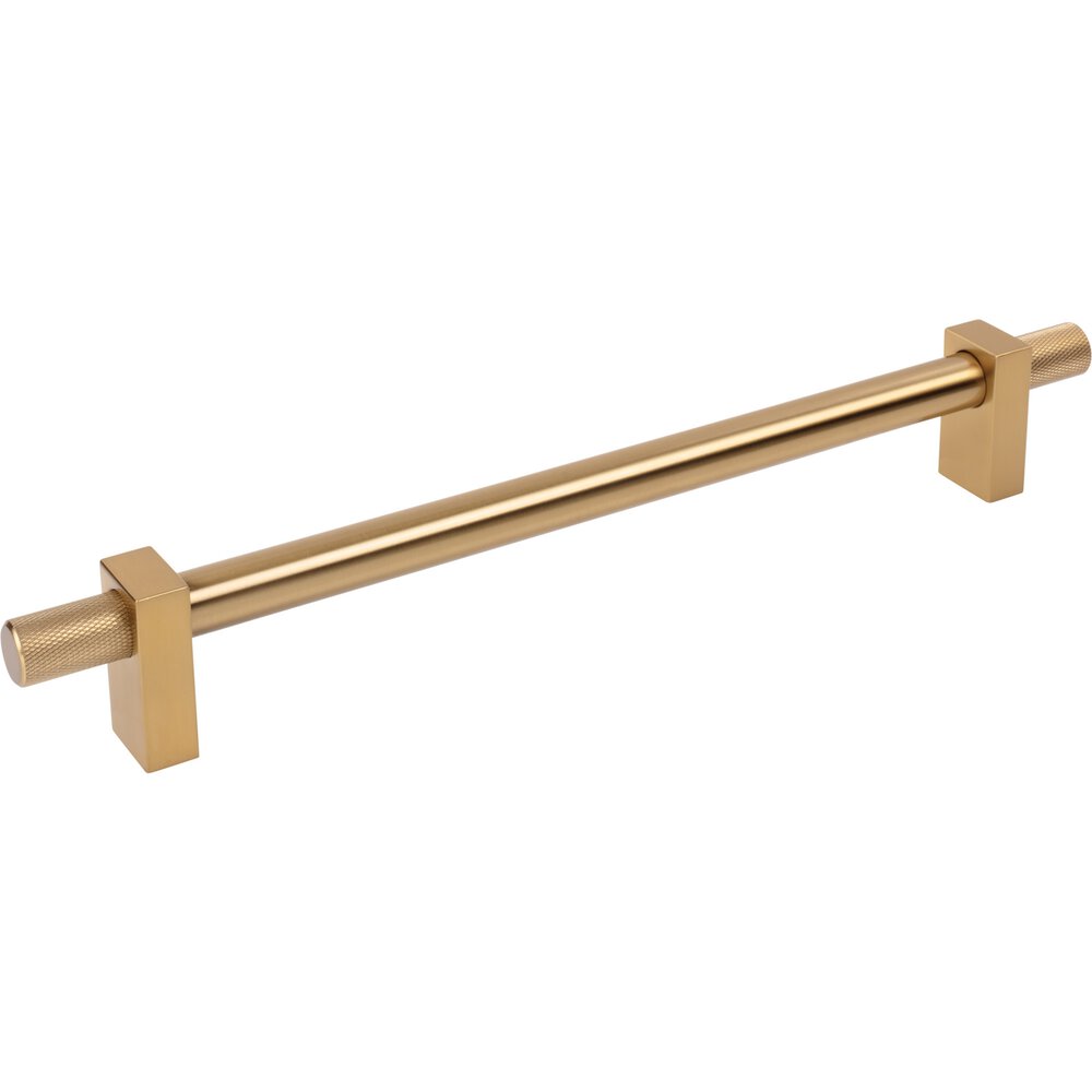 12" Centers Appliance Pull With Knurled Ends in Satin Bronze