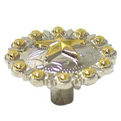 Star Conch Knob in Nickel and Gold