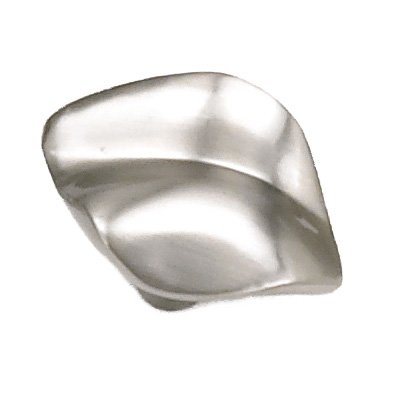 1 1/2" Contemporary Oval Knob in Brushed Satin Nickel