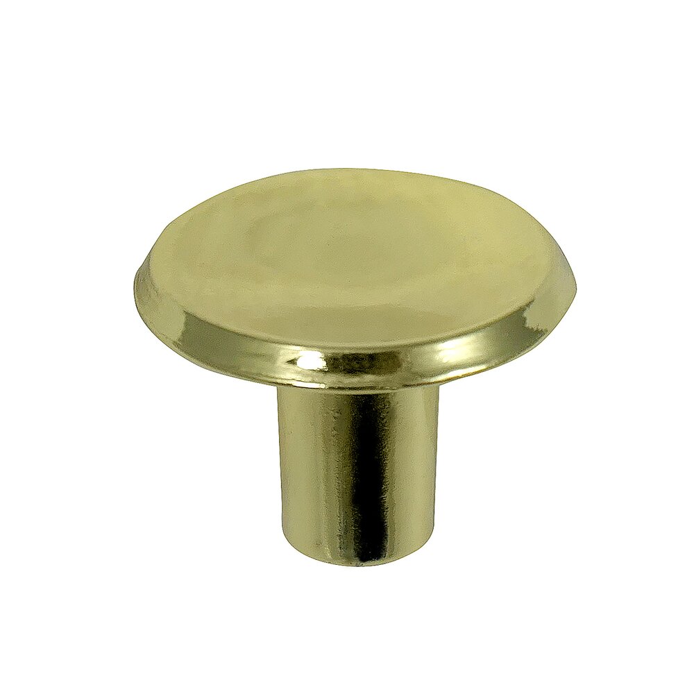 1" Knob in Polished Brass