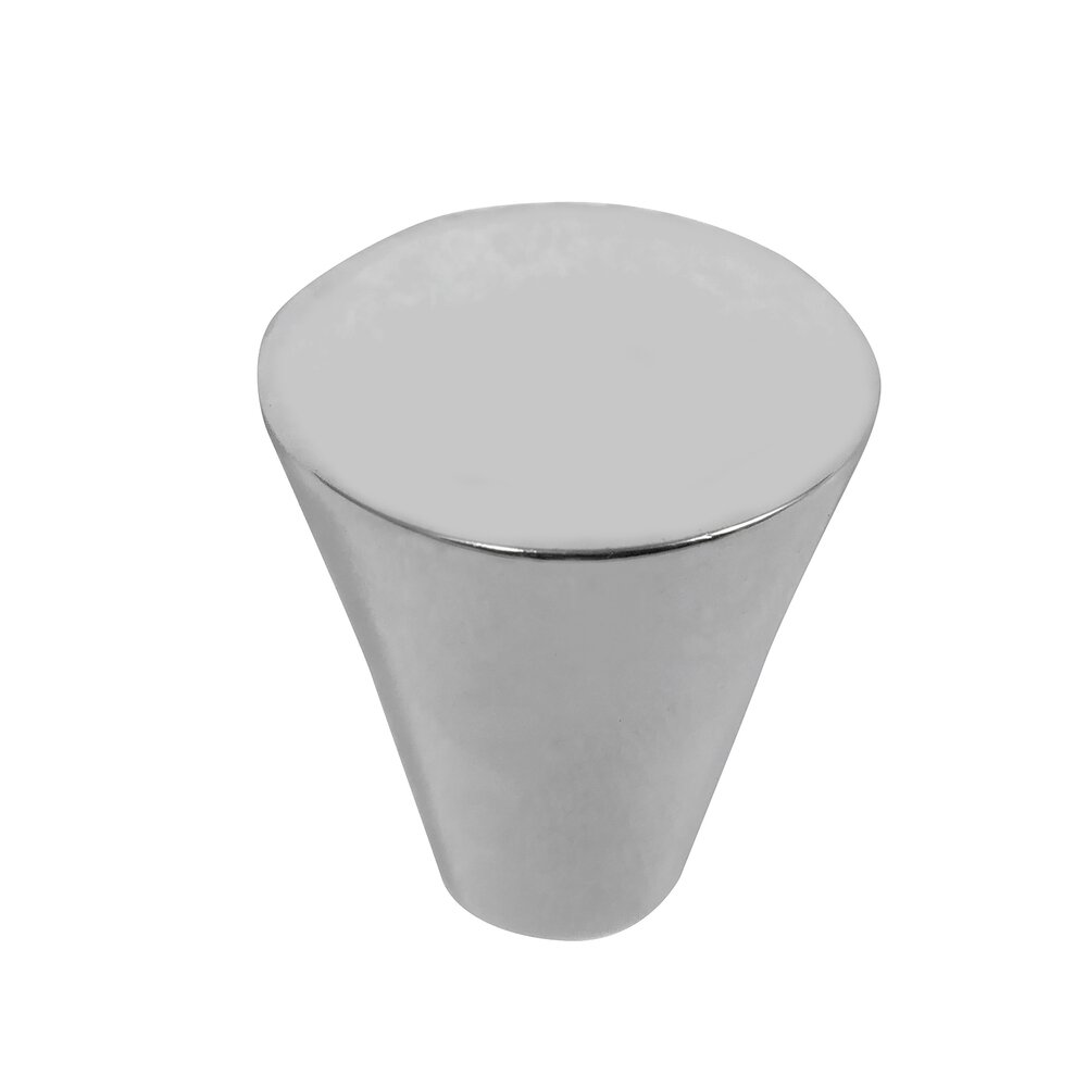 1" Large Cone Knob in Polished Chrome