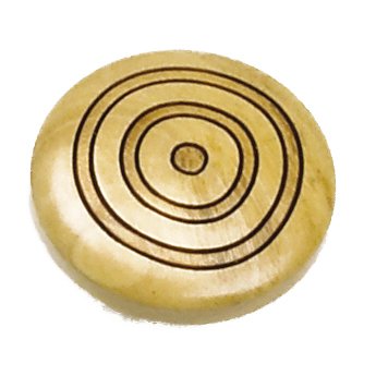 1 3/8" Round Wood Knob in Maple Target