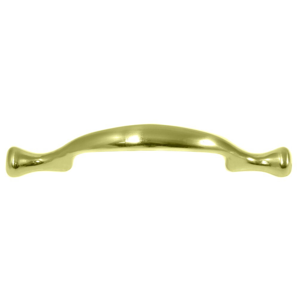 3" Centers Pull in Polished Brass