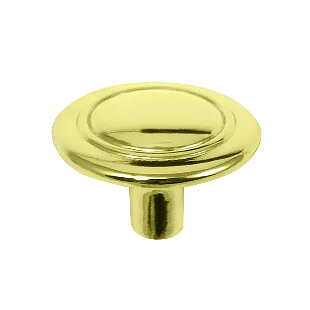 1 1/4" Knob in Polished Brass