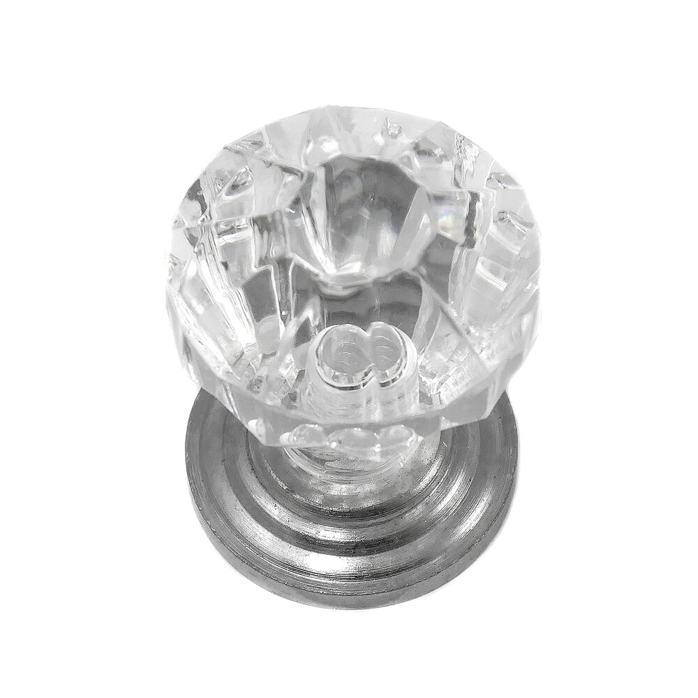 1" Acrystal Knob in Acrylic with Polished Chrome Base
