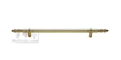 Solid Brass French Oversized Door Handle 10" Centers in Satin Nickel
