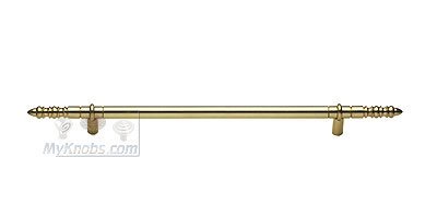 Solid Brass French Oversized Door Handle 16" Centers in Polished Nickel