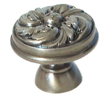 Flower Swirl Knob ( 1.125" ) in Polished Nickel