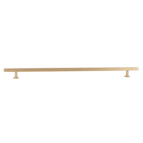 12" (305mm) and 15" (381mm) Solid Brass Bar Pull 18.0" O/A in Brushed Brass
