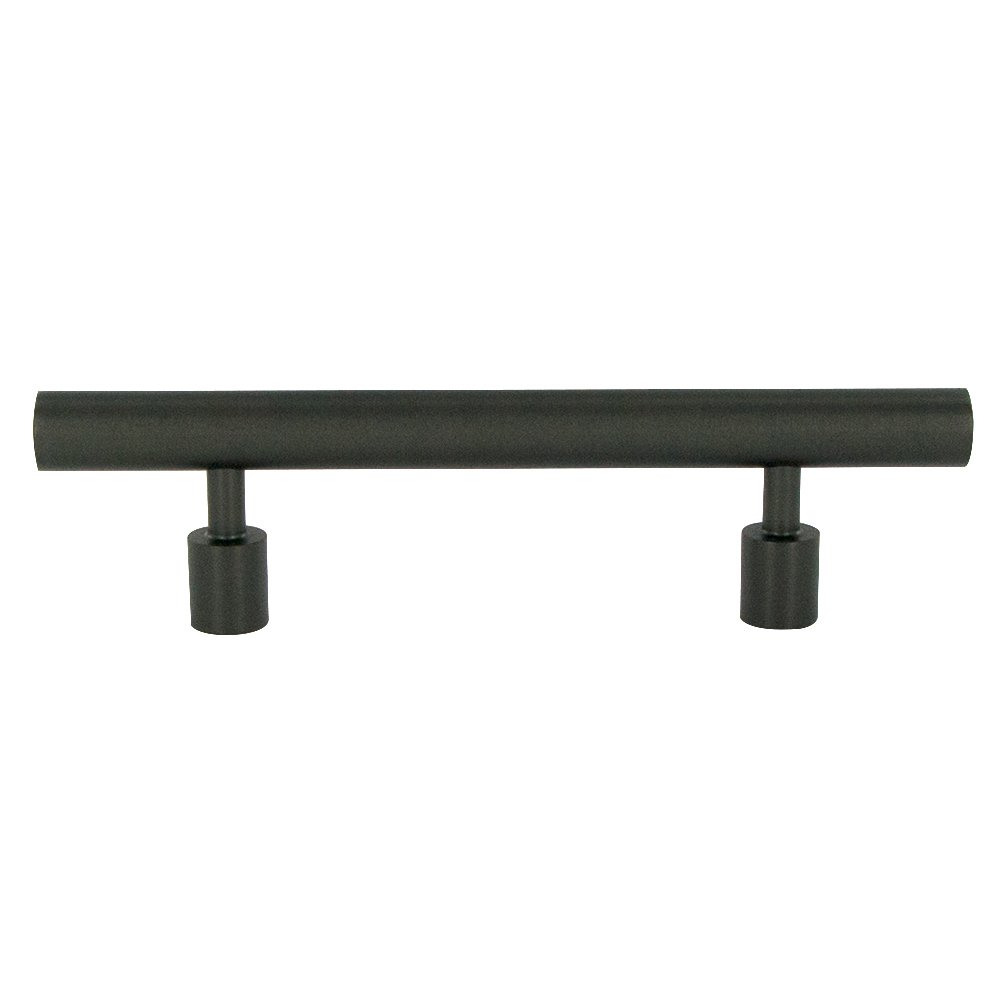 3" (76mm) 5" O/A Round Bar Pull in Black Stainless