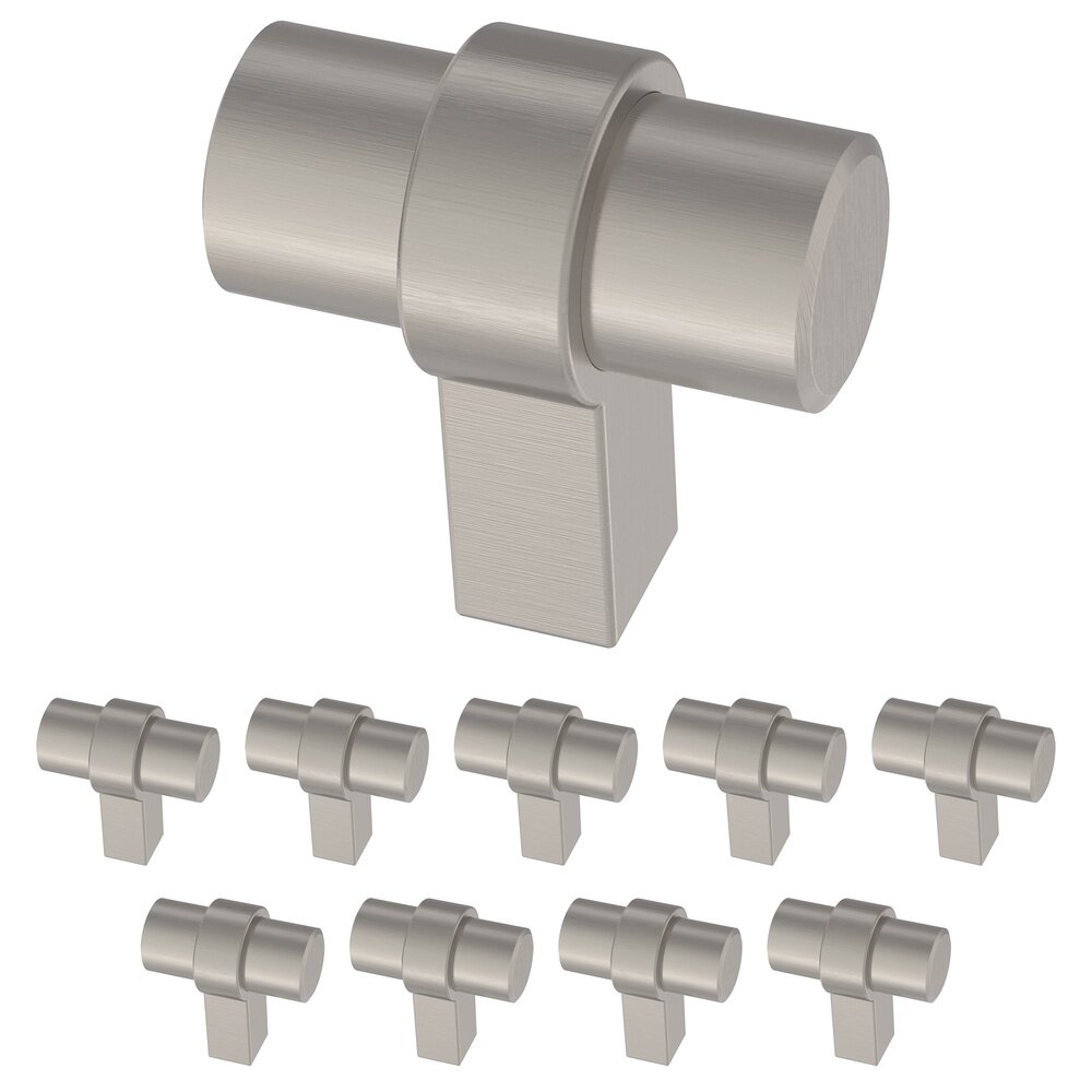 1-1/4" (32mm) Simple Wrapped Bar Knob (10 Pack) in Stainless Steel