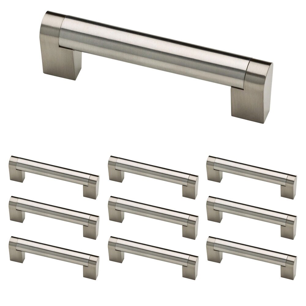 (10 Pack) 3 3/4" (96mm) Centers Stratford Bar Pull in Stainless Steel