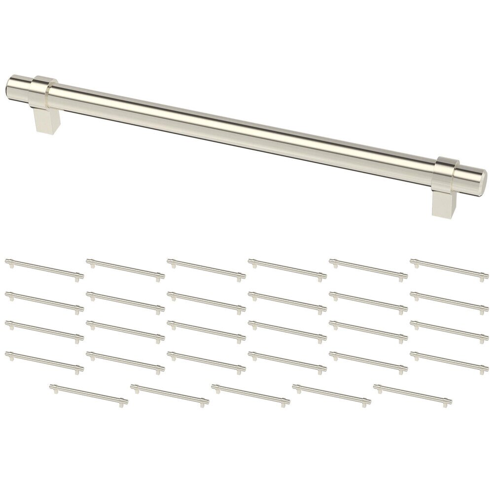 (30 Pack) 8 13/16" (224mm) Centers Simple Wrapped Bar Pull in Stainless Steel