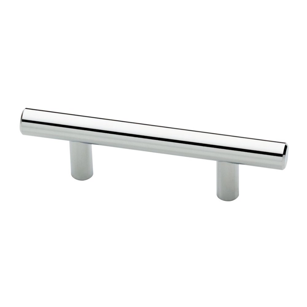 2 1/2" Centers Steel Bar Pull in Polished Chrome