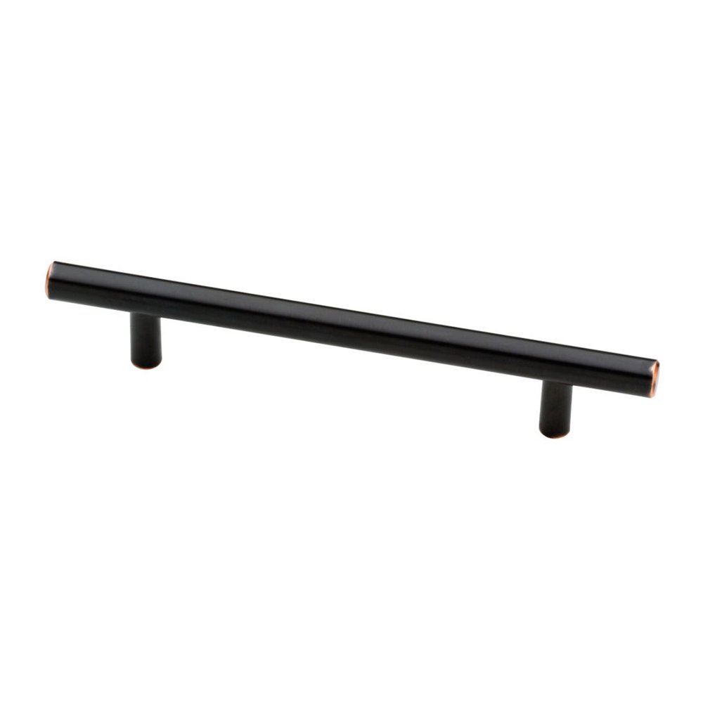 5" Centers Steel Bar Pull in Bronze w/Copper Highlights