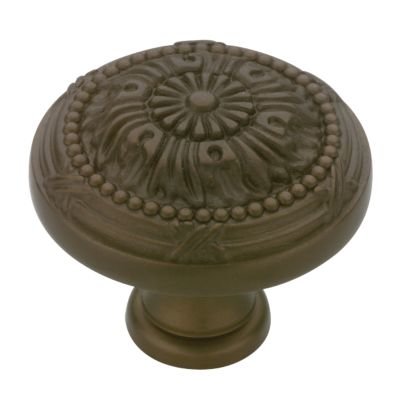 1-1/8 Round Vintage Knob in Rubbed Bronze Ii