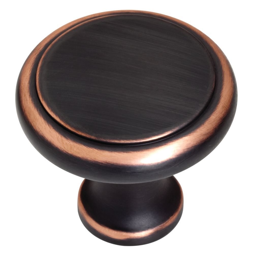 1 3/4" Perimeter Knob in Bronze with Copper Highlights