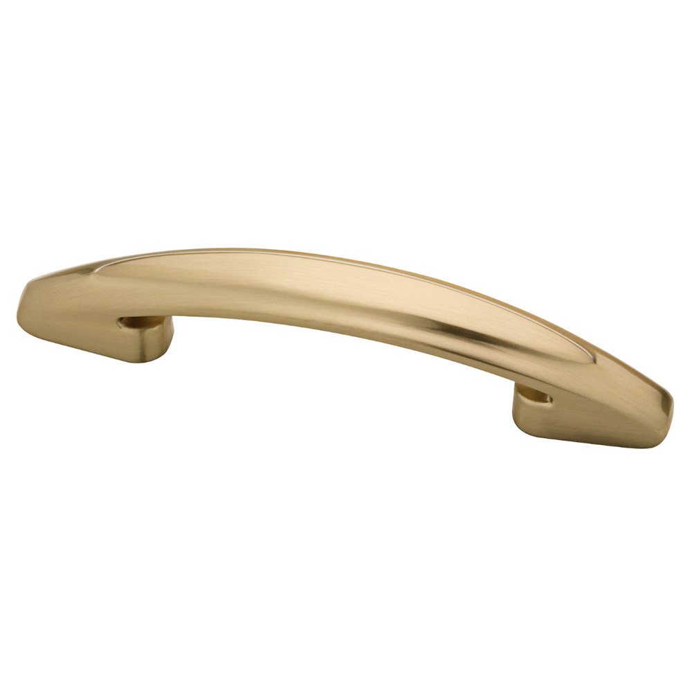 3" or 3 3/4" Centers Dual Mount Large Ovals Pull in Soft Brass