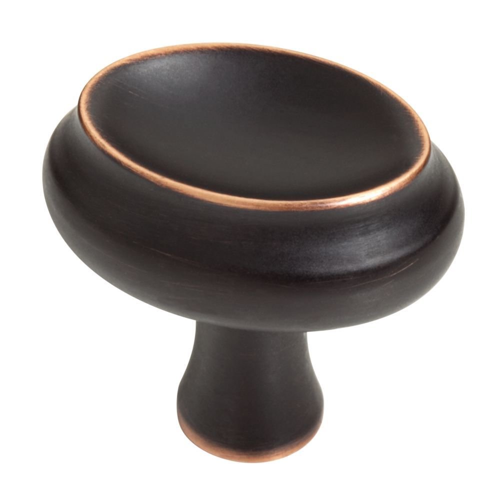 1 3/8" Glenview Knob in Bronze with Copper Highlights