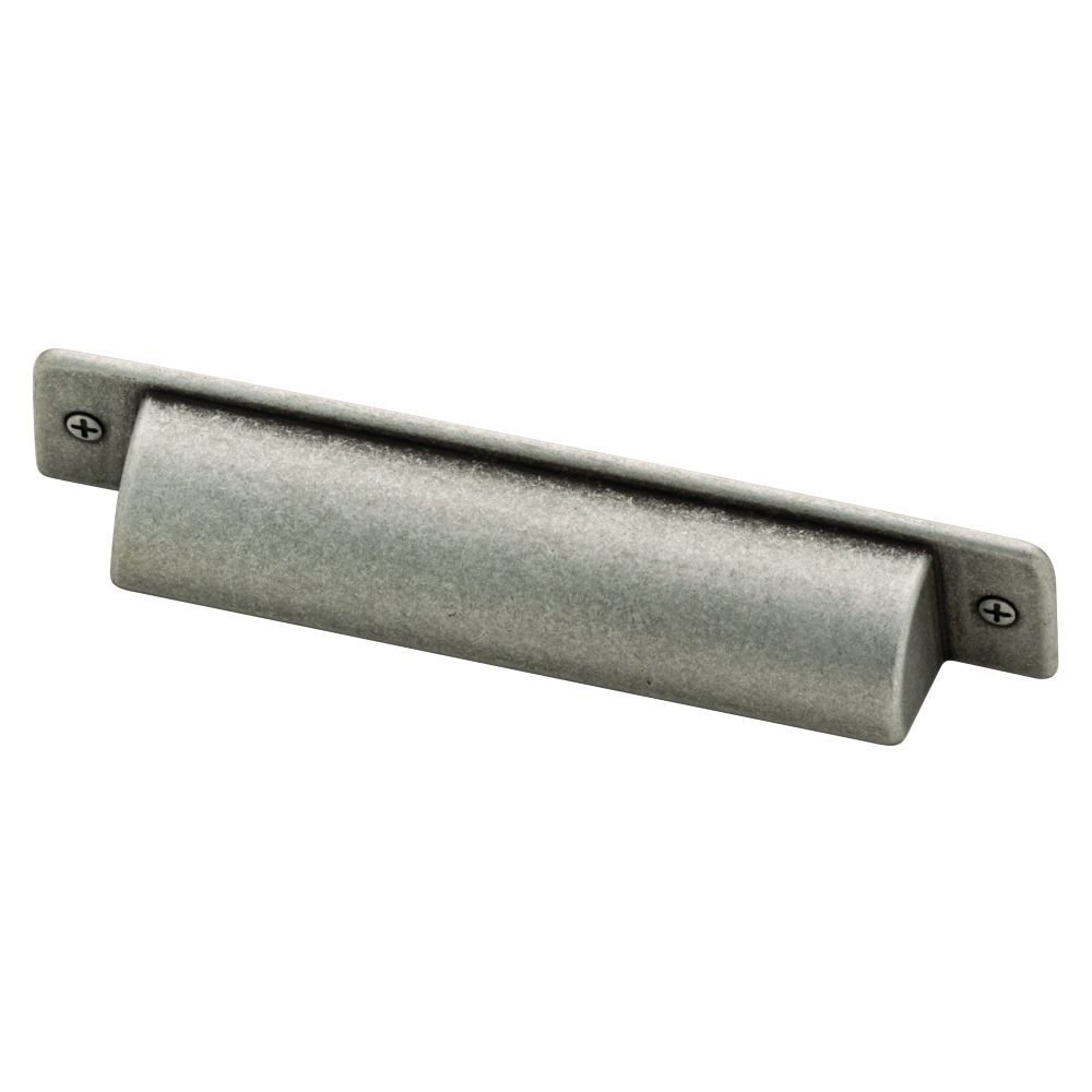 4" Ironcraft Bin Pull in Tumbled Pewter