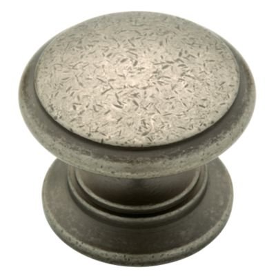 1 1/4" Knob in Tumbled Pewter