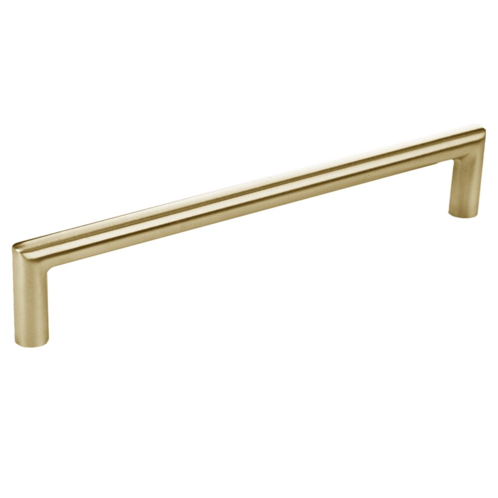 11 13/16" Centers Square Tube Pull in Satin Brass PVD