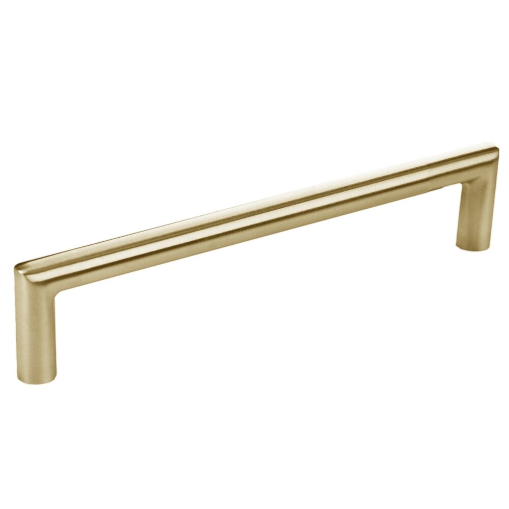 9 13/16" Centers Square Tube Pull in Satin Brass PVD