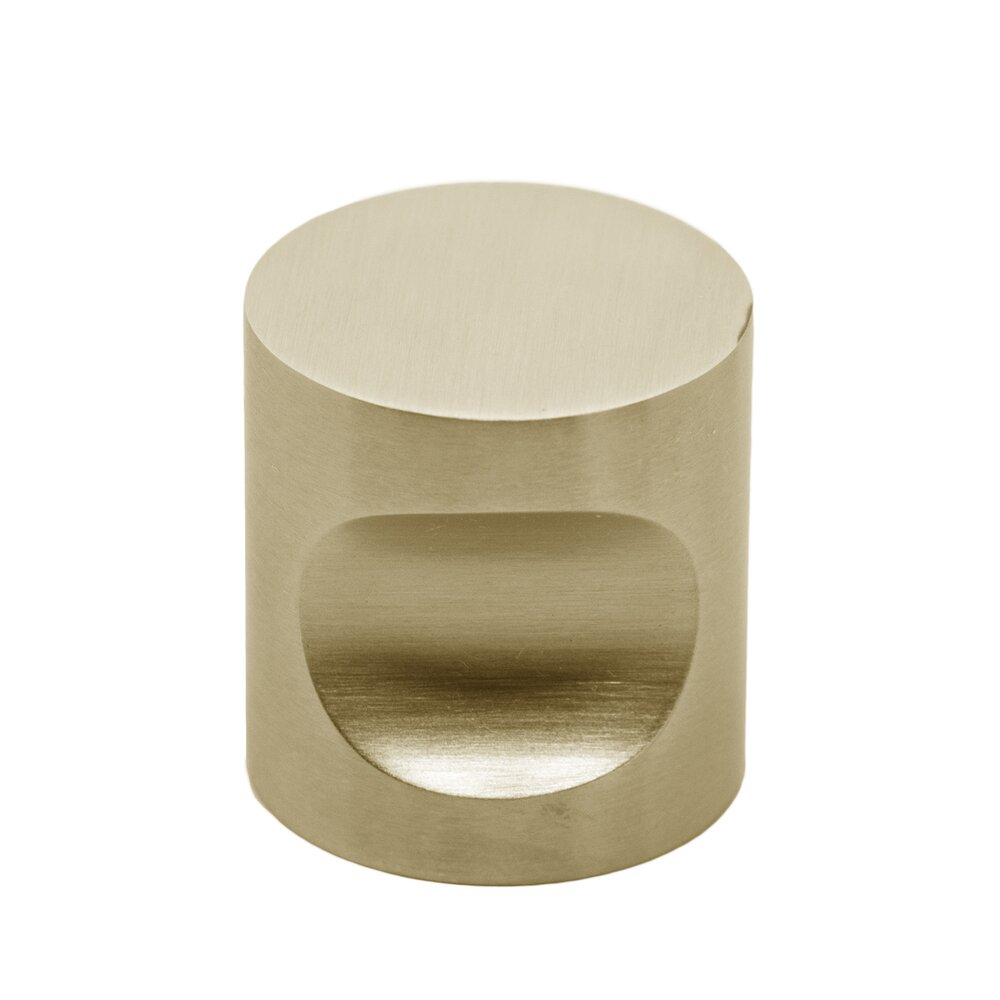 1" Diameter Thumbprint Knob in Satin Brass PVD