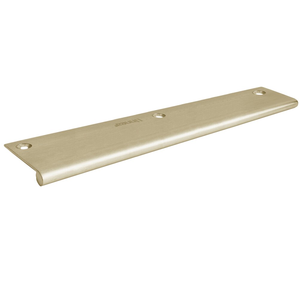 7.87" Long Top Mount Edge Pull in Satin Brass PVD