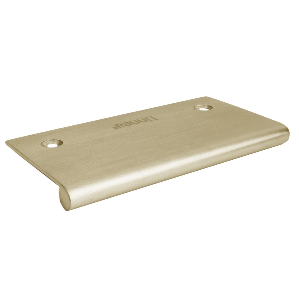 2.95" Long Top Mount Edge Pull in Satin Brass PVD