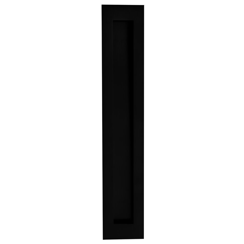 11 13/16"  Rectangular with Rectangle Cut-Out Recessed Pull in Satin Black
