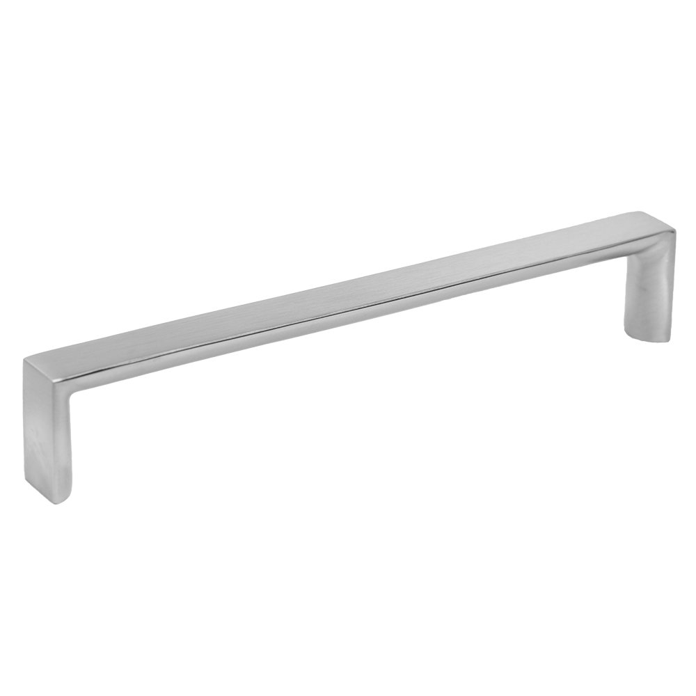 11 13/16" Centers Square Pull in Satin Stainless Steel