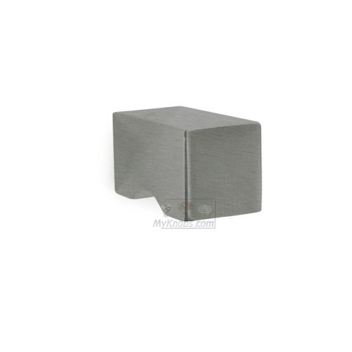 3/4" Squared Indent Knob in Satin Stainless Steel