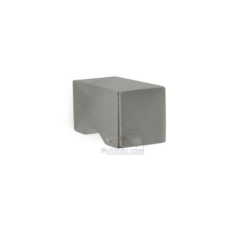5/8" Squared Indent Knob in Satin Stainless Steel