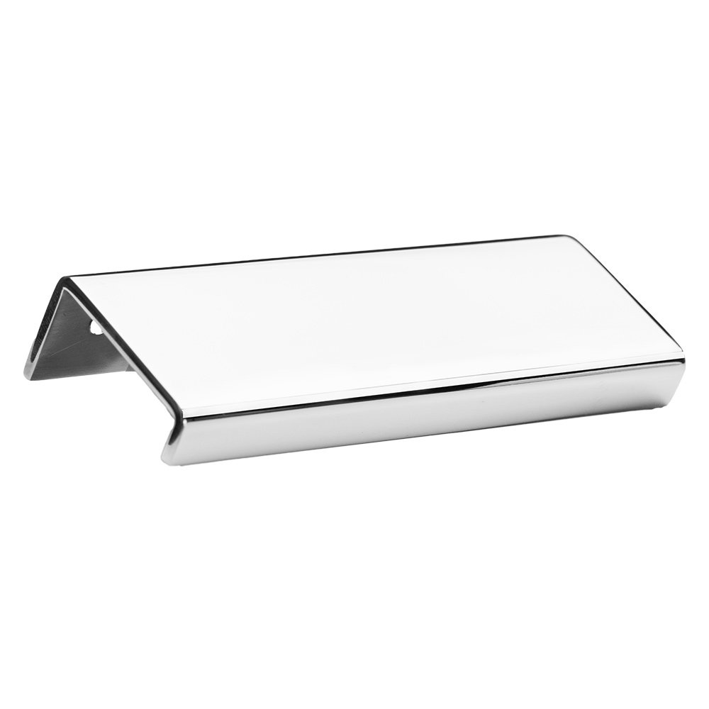 5/8" Drop Down Back Mounted Edge Pull in Polished Stainless Steel