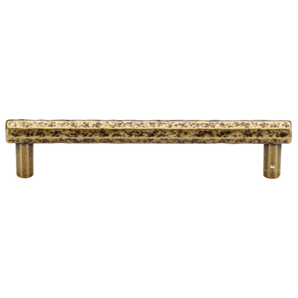 5 1/16" Centers Hammered Cabinet Pull in Antique Florence