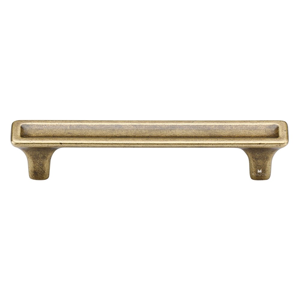 3 3/4" Centers Banded Cabinet Pull in Antique Florence