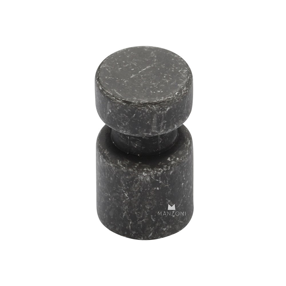 9/16" Diameter Pipe Dot Cabinet Knob in Vintage Black Iron
